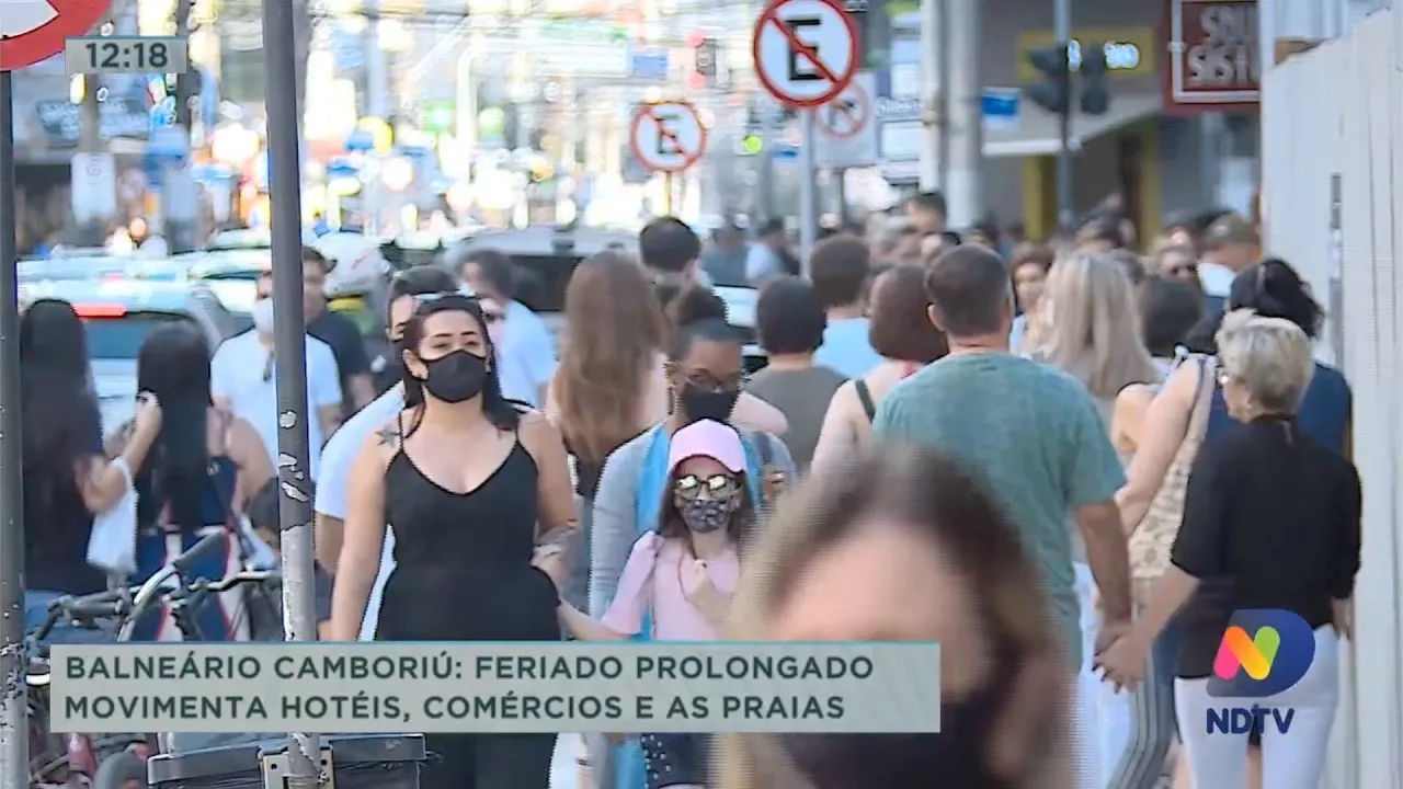 Feriado movimenta hotéis comércio de Balneário Camboriú