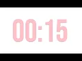 30 Second countdown timer No sound Pink Colour