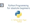3 Python Data Type TUPLE
