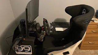 NRG Halo SIM SEAT to finish THE BUILD BREAKDOWN COST of my whole rig NRG-FRP-600WT