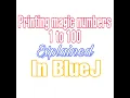 Program to print magic numbers from 1 to 100 Full explained