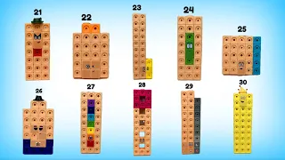 Meet My Numberblocks 21-30 Fun Building Mathlink Cubes Count 21-30