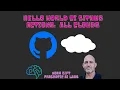 Github Actions Hello World All Cloud and Codespaces
