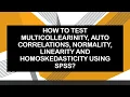 Download Lagu How to Test Multicolliarinity, Auto Correllation, Normality, Linearity and Homoskedasticity In SPSS?