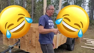 DIY TROLLY PARADE FLOAT CAME OUT AWESOME REPLACING A TRAILER JACK TOO