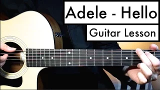 Download Adele - Hello Guitar Tutorial (Guitar Lesson) | Easy Chords MP3