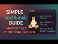 Simple sed awk Guide - Master Text Processing in Linux