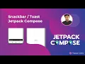 how to snackbar and toast in jetpack compose