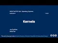 Kernels 2023 Fall ECE 344 Section 1