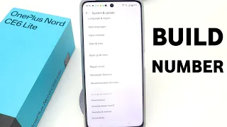 Oneplus Nord Ce 6 Lite Build Number | Oneplus Nord Ce 6 Lite Developer Mode