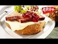 ERU Cheese Spread Gouda | Volkoren bol met paté en cranberrycompote