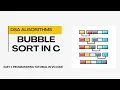 Bubble Sort in C Easy C Programming Tutorial in VS Code