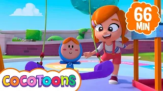 Tenho uma boneca vestida de azul e mais música infantil de Lea e Pop em português 👧🏻Cocotoons Brasil
