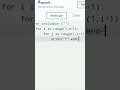 Triangle patterns in python