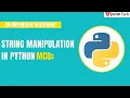 String Manipulation in Python MCQs Top 20 Python Interview Questions Answer Tpoint Tech