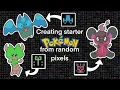 Creating STARTER pokemon from randomly generated pixels