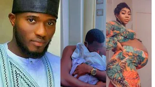 actor mustapha sholagbade in tears as he welcome abouncing baby boy with wife