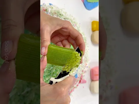 Soap cubes. Asmr soap cutting. Satisfying video  #asmrsoap