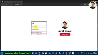 Custom Login Form Validation in ReactJS without any Library or MUI ReactJS Custom form Validation