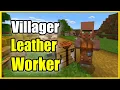 How to Make a Leatherworker Villager in Minecraft Best Tutorial
