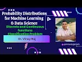 Probability Distributions for Machine Learning Data Science Discrete and Continuous distribution