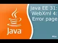 Java EE 31 WebXml 4 Error page