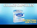 Colace capsules how to use Uses Dosage Side Effects Contraindications