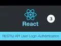 ReactJS PHP Token Based Restful API User Authentication Login Logout and Signup