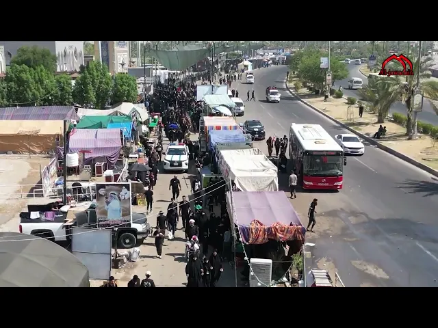 ⁣كاميرا الجوادين توثق ..الزائرين من كل بقاع الأرض توجهوا الى ابي الاحرار سيرا على الاقدام