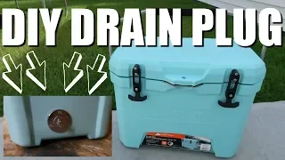 How To Install A Drain Plug To Your Cooler Cooler Accessories How To Add