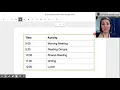 Telling time on a Schedule