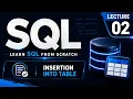 SQL Basics Episode 2 How to Insert Data into Table