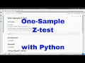 Python - One-Sample Z Test
