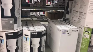 Lowe s toilets on display