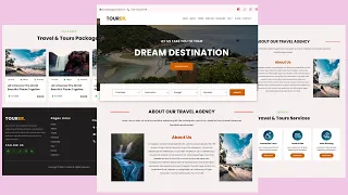 Make A Responsive Tour Travel Website Using BOOTSTRAP - Travel Website