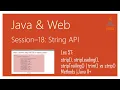 String API in Java strip stripLeading stripTrailing trim vs strip Methods Java 11