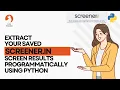 How to Extract Screener in Data Using Python Download Stock Screener Results as