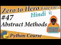 Abstract Method abstractmethod in Python Python Free tutorial Death Code