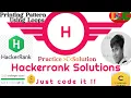 Hackerrank C Programming solutions Printing pattern using Loops