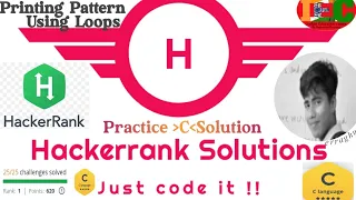 Hackerrank C Programming solutions Printing pattern using Loops