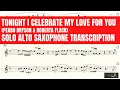 Download Lagu Tonight I Celebrate My Love For You (Peabo Bryson and Roberta Flack) Solo Alto Saxophone Sheet Music