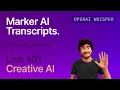 Live 101 Marker AI TRANSCRIPTS with OpenAI WHISPER OBS FFmpeg