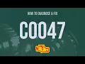 How to Diagnose and Fix C0047 Engine Code - OBD II Trouble Code Explain
