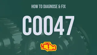How to Diagnose and Fix C0047 Engine Code - OBD II Trouble Code Explain