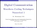 Waveform Coding Techniques Numerical 1