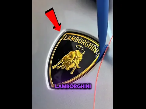 Warum wird das Lamborghini-Logo vor der Folierung entfernt!