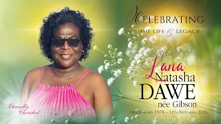 Celebration of Life   -  LANA  NATASHA  DAWE nee GIBSON