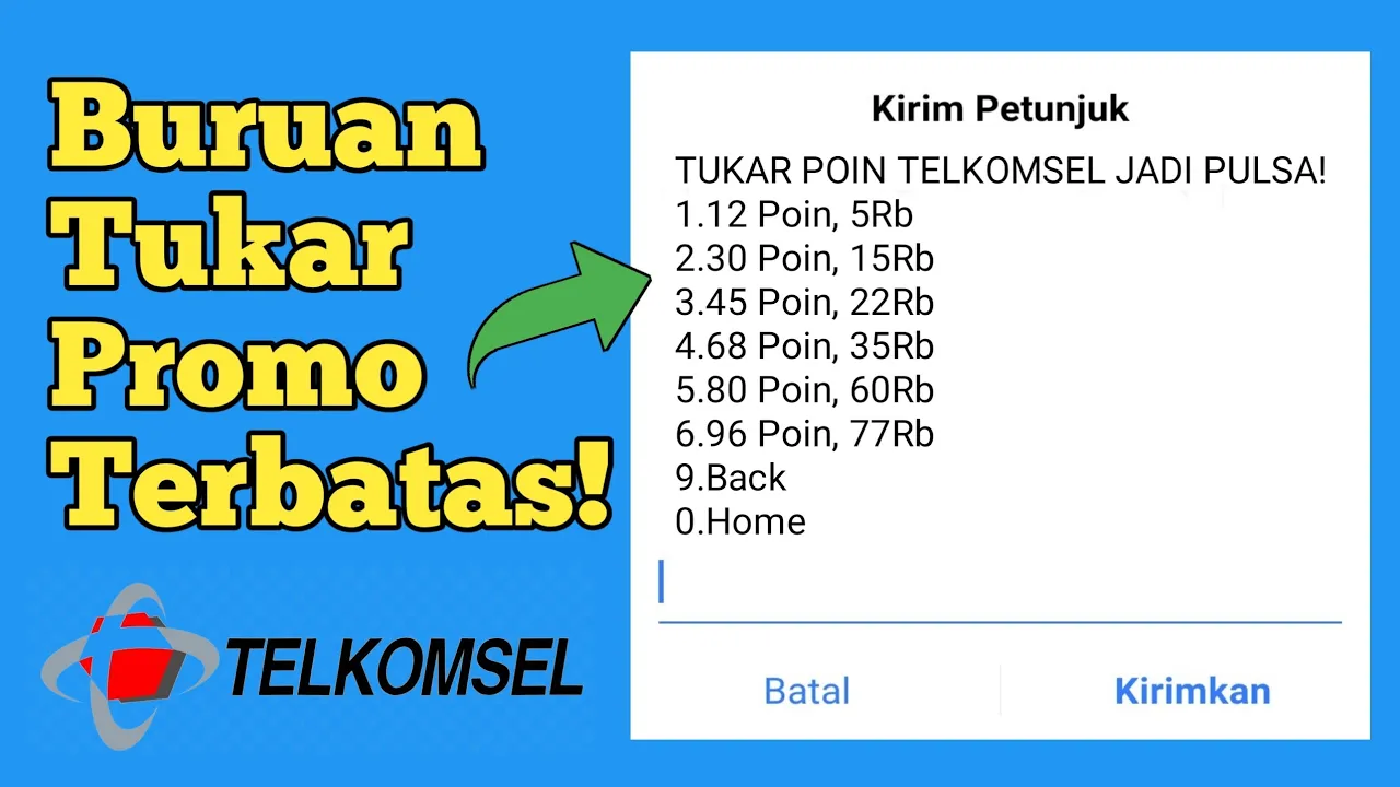 Cara Tukar Poin Telkomsel Jadi Pulsa Dan Kuota.