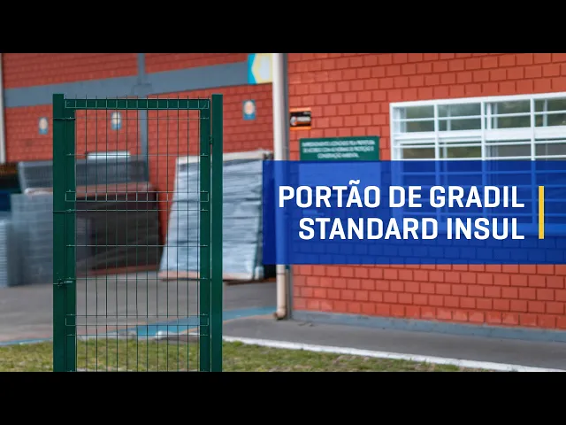 Portão de abrir Gradil STANDARD Insul Pintado - C/ 2 postes Vídeo do produto - Portão de abrir Gradil STANDARD Insul Pintado - C/ 2 postes