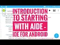 Starting with AIDE